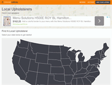 Tablet Screenshot of localupholsterers.com
